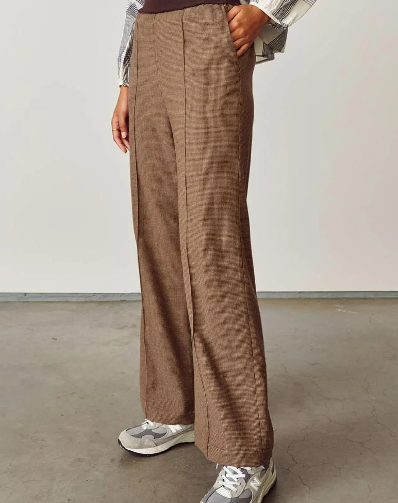 Pantalon flare Vick marron