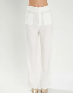 Pantalon Félicie blanc