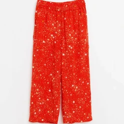 Pantalon fluide April imprimé étoile rouge