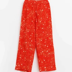 Pantalon fluide April imprimé étoile rouge