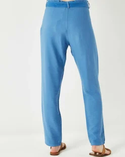 Pantalon fluide Cado bleu