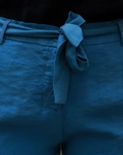 Pantalon fluide Cado bleu
