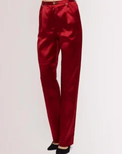 Pantalon Glimmering Soutache rouge