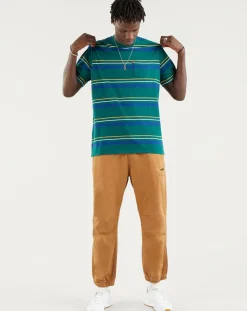 Pantalon Jogger en Coton et Chanvre marron