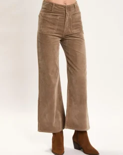 Pantalon jupe-culotte Cloé seigle