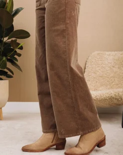 Pantalon jupe-culotte Cloé seigle