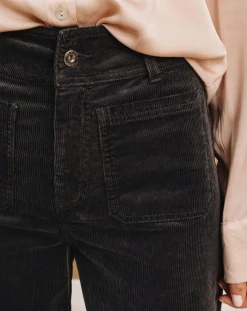 Pantalon jupe-culotte Cloé bitume