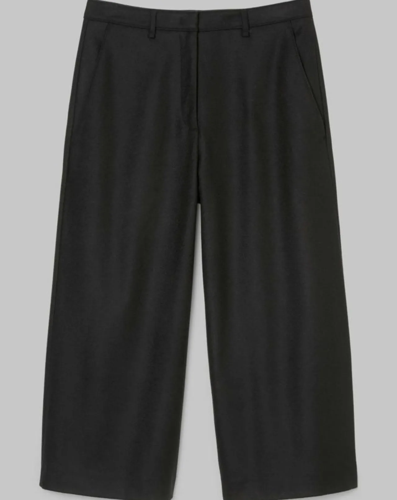 Pantalon jupe-culotte en Laine mélangée noir