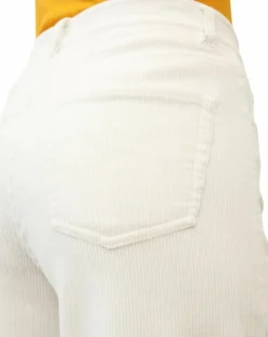 Pantalon large corduroy écru