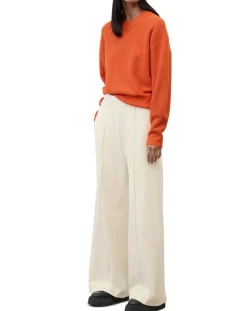 Pantalon large en Molleton écru