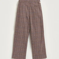 Pantalon large Pringle à carreaux marron