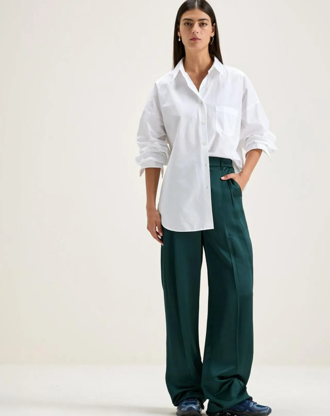 Pantalon large taille haute Dominic hunter