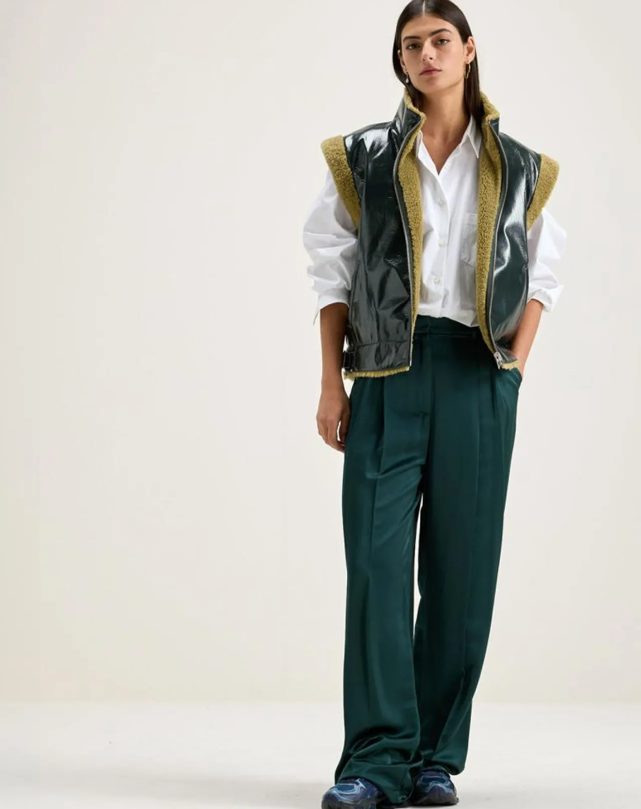 Pantalon large taille haute Dominic hunter