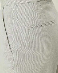 Pantalon Leno blanc/marine