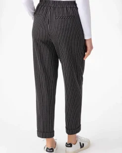 Pantalon Mael rayure noire