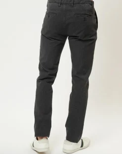 Pantalon Malmo motif texturé gris moyen
