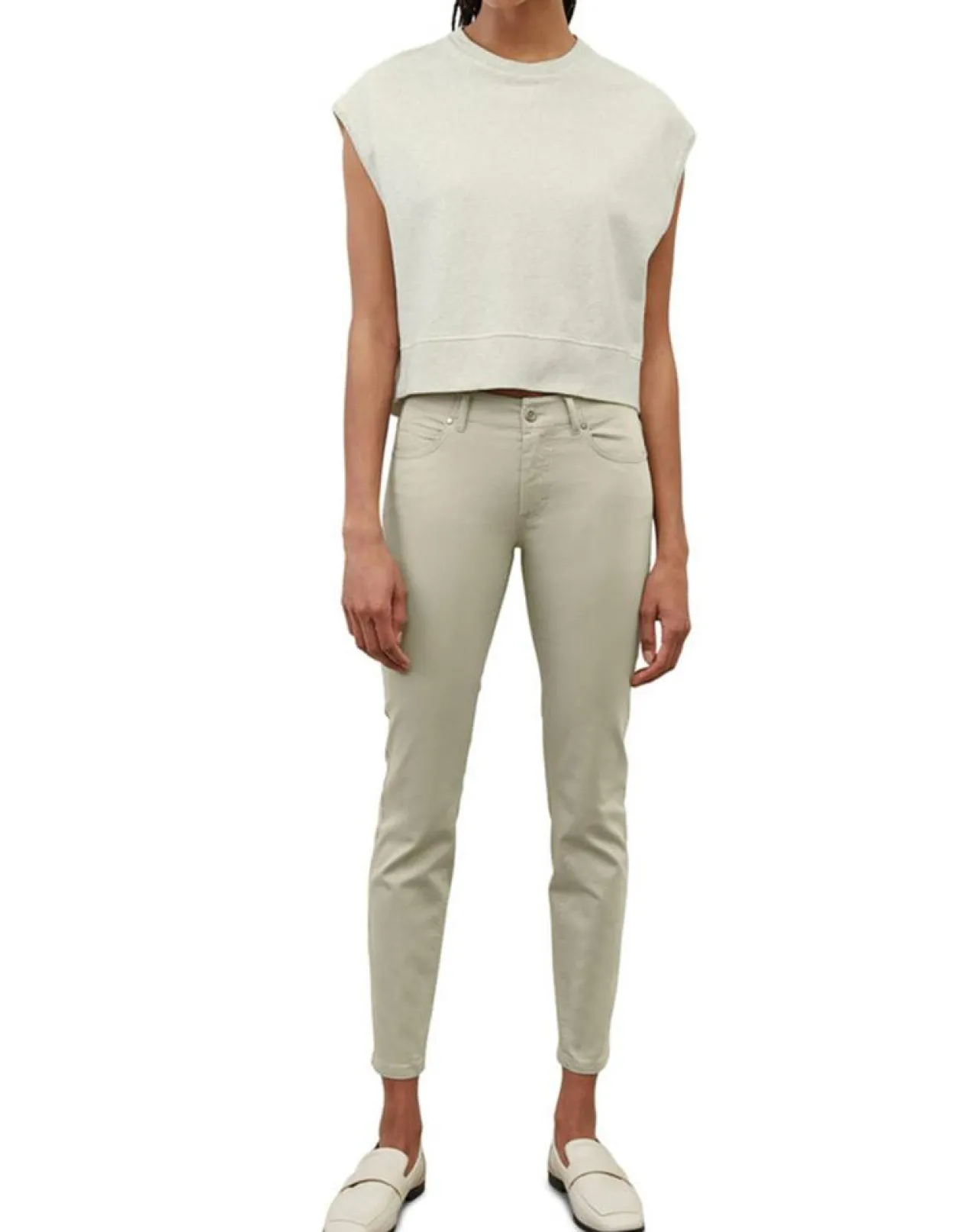 Pantalon Mavas en Coton Bio gris clair