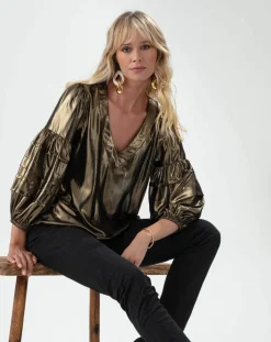 Pantalon Merry noir pois mordore