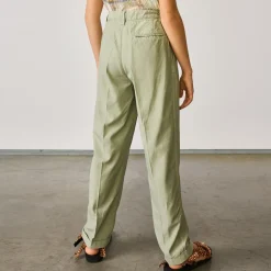 Pantalon Peace en Coton mélangé vert clair