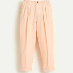 Pantalon Peaches à pinces rose saumon