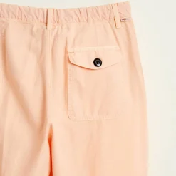 Pantalon Peaches à pinces rose saumon