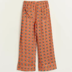 Pantalon Peanut ample à motif orange