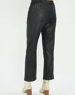 Pantalon peau de pêche Tasha noir