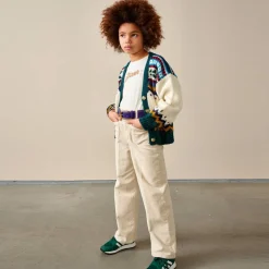 Pantalon Pepy en Velours de coton côtelé calcaire