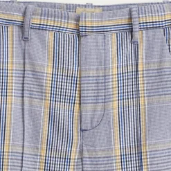 Pantalon Phiby en Coton mélangé 7/8 à carreaux gris