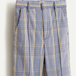 Pantalon Phiby en Coton mélangé 7/8 à carreaux gris