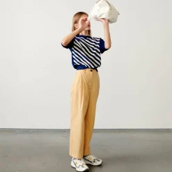 Pantalon Pringle en Coton léger jaune