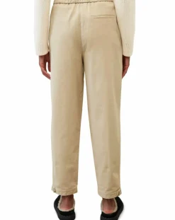Pantalon relax chino beige