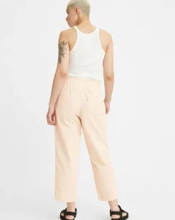 Pantalon Scrunchie rose pâle