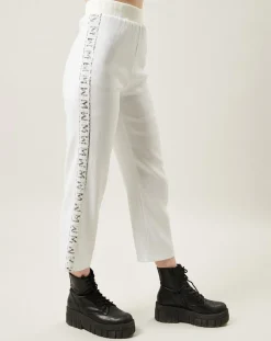 Pantalon Shiny Run blanc