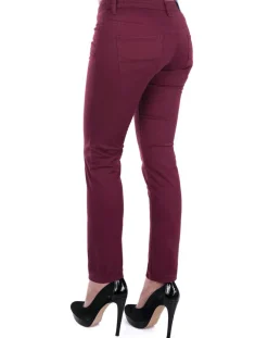 Pantalon slim bordeaux