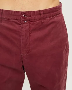 Pantalon slim chino Malmo bordeaux