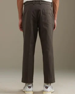 Pantalon slim cropped Sven dark roast