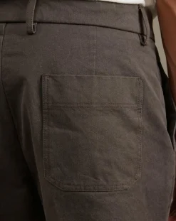 Pantalon slim cropped Sven dark roast