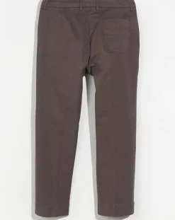 Pantalon slim cropped Sven dark roast