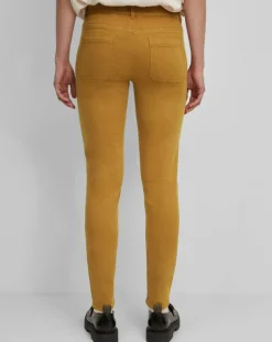 Pantalon Slim en Coton bio mélangé Mavas marron clair