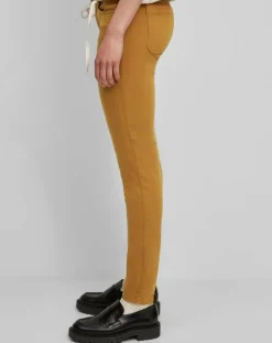 Pantalon Slim en Coton bio mélangé Mavas marron clair