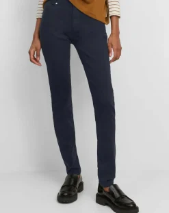 Pantalon Slim en Coton bio mélangé Mavas bleu marine