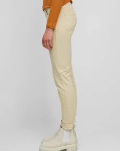 Pantalon Slim en Velours de coton bio Mavas écru