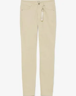 Pantalon Slim en Velours de coton bio Mavas écru