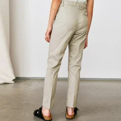 Pantalon slim Pearl en Coton mélangé beige grisé