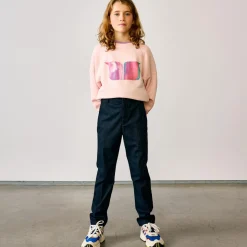 Pantalon slim Pearl en Coton mélangé bleu marine