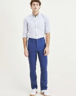 Pantalon Slim Smart 360 Flex Alpha bleu moyen
