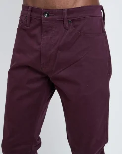 Pantalon slim Suprême Flex bordeaux