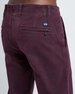 Pantalon Slim Tap bordeaux