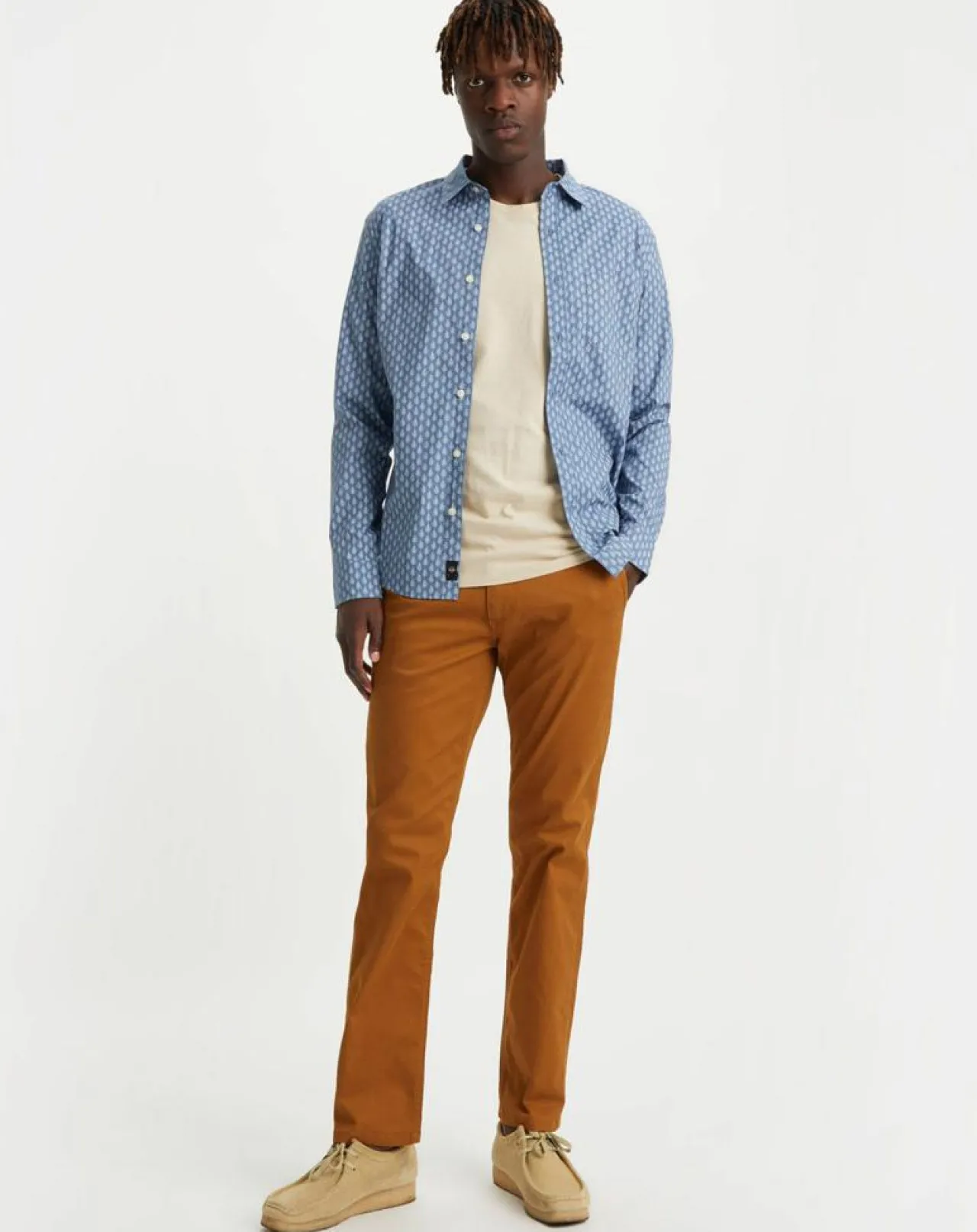 Pantalon Smart 360 Flex Alpha Slim marron clair